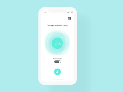 water ui 4x 015 app application daily 100 challenge dailyui design minimalism mobile ui ux