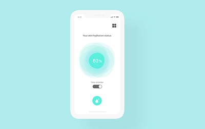 water ui 4x 015 app application daily 100 challenge dailyui design minimalism mobile ui ux