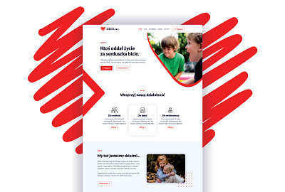 Serduszko Website clean design layout non profit ui ux web web design website