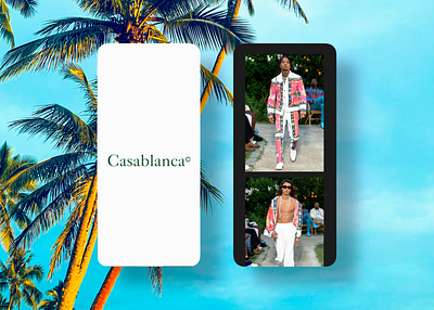 casablanca mobile application concept app branding ui ux