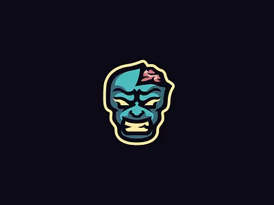 Zombie Mascot Logo design flat green green logo greens illustration illustrator logo mascot mascot logo mascotlogo minimal vector zombie zombies