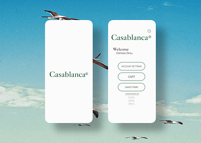 casablanca mobile application concept app branding ui ux