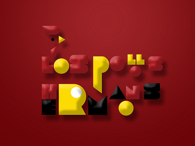 LOS POLLOS HERMANOS LOGO 3D advertising branding chicken design editing illustration illustrator photoshop red restaurant retro spicy typography vector web