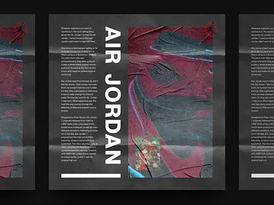 Air Jordan 1 basketball design jordan layout paper poster print texture