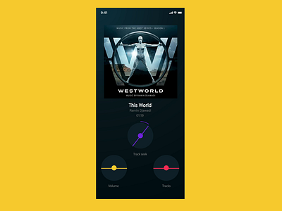 Music Player - Dials animation app app design audio design flat interface ios minimal mobile mobile app motion music player ui uiux ux