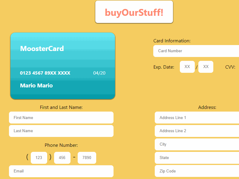 dailyUI 002 cards ui dailyui 002 purchase