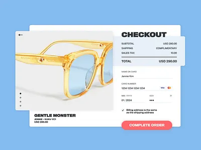 Daily UI #002 checkout dailyui dailyui 002 design ui