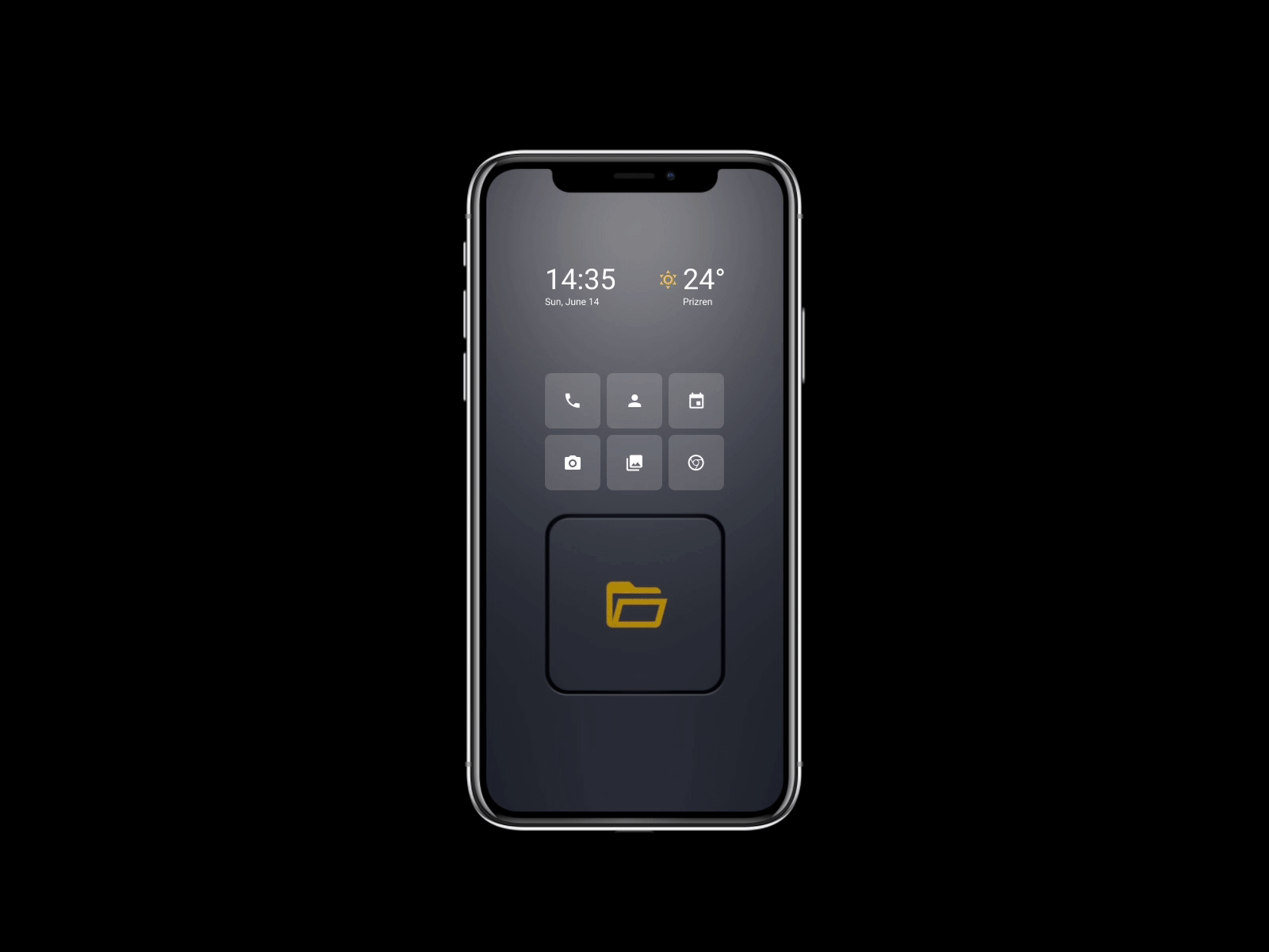 My Files drawer - Mobile 3D UI Concept 3d animation cinema 4d figma mobile prototype ui uidesign ux uxdesign