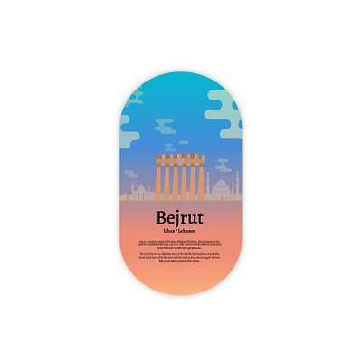 Beirut - Wartime Memorial art design drawing graphic art graphic design graphicdesign illiustration illustration illustrator poster