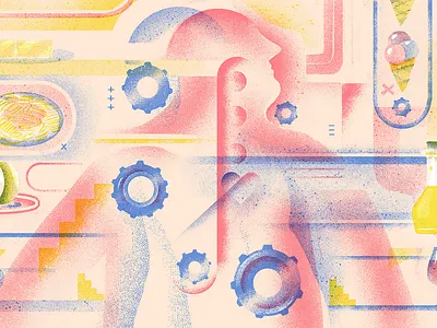 Revista Anfibia - Surviving a Low-Carb Diet diet digital illustration ilustracion low carb photoshop revista anfibia wacom