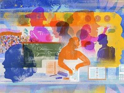 Teaching history, building hope argentina argentinian history digital editorial illustration history history of redemption illustration ilustracion ilustracion editorial photoshop revista anfibia wacom