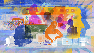 Teaching history, building hope argentina argentinian history digital editorial illustration history history of redemption illustration ilustracion ilustracion editorial photoshop revista anfibia wacom