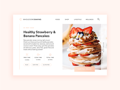 Recipe Blog blog post dailyui food food blog graphic design recipe ui ui design web design