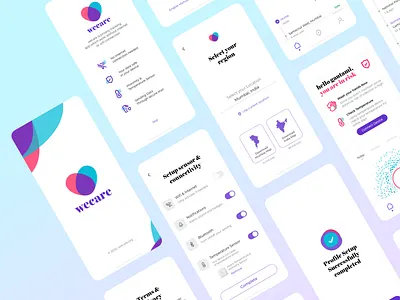 COVID19 Private Tracking App app card concept covid design future iphone logo ui ux