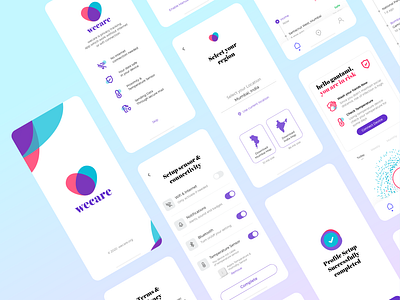 COVID19 Private Tracking App app card concept covid design future iphone logo ui ux