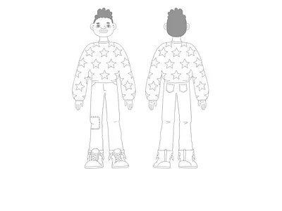 Character concept 2d black boy boy cartoon cartoon character cartoon illustration character characterdesign clean lines cute illustration illustrator procreate