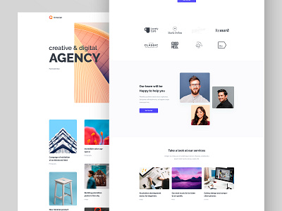 Agency Portfolio Variation concept desig design homepage landing page portafolio web design web design agency website