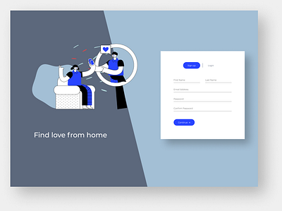 Sign Up Screen dailyui 001 design illustration ui vector