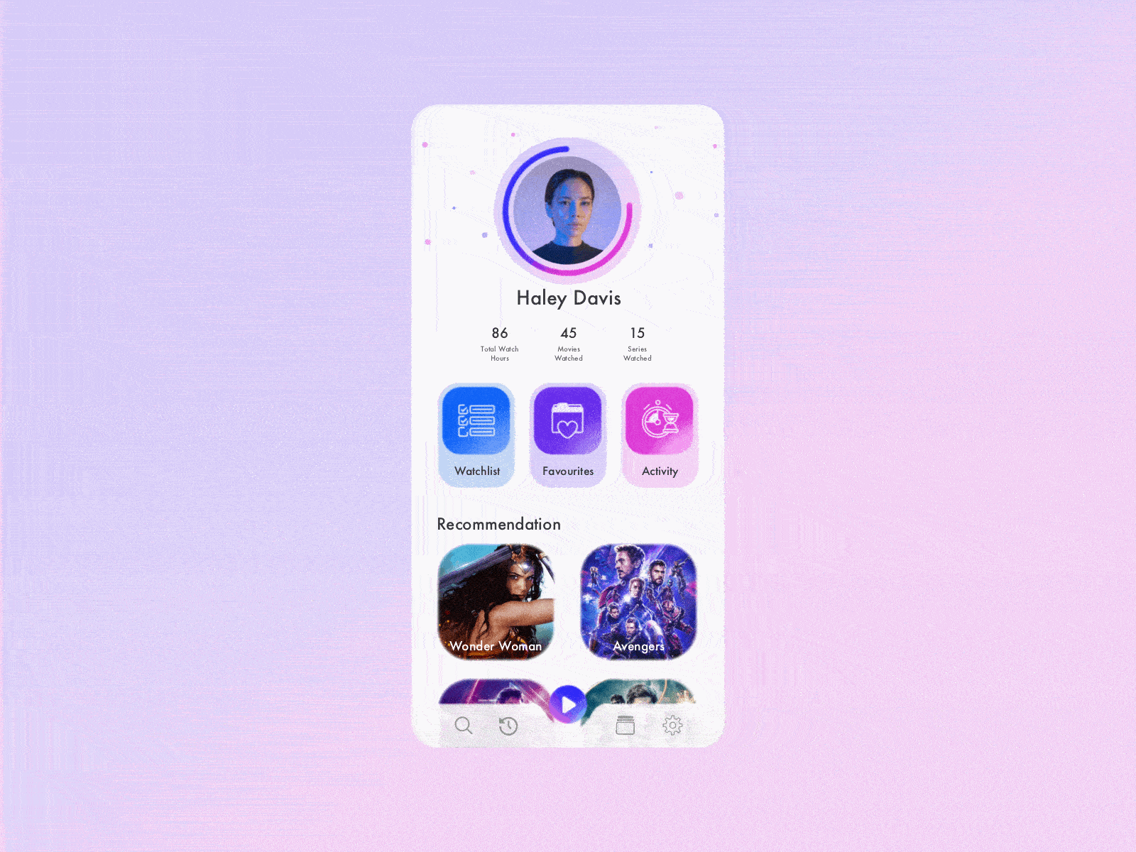 User Profile Design Daily UI #006 app app design design graphics persona typography ui ui design user experience user interface user profile ux