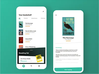 Book reading app design e book e books icon mobile mobile ui mobileui typography ui uiux ux ux ui