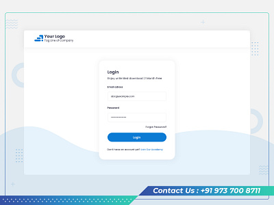 Login screen UI Design app design branding design illustration login page typography uxdesign web ui design website design