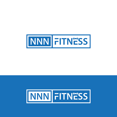 NNN Fittness design flat illustration logo minimal vector