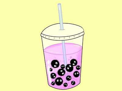 Bubbletea totoro bubbletea illustration