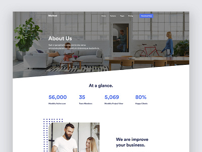 Method - About Inspiration about aboutus agency branding business clean creative design marketing minimal ui
