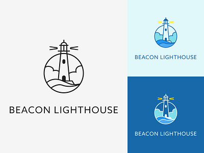 31/50 Daily Logo Challenge - Lighthouse adobe beacon branding dailylogo dailylogochallenge fog inc illustration light lighthouse logo logochallenge logodesign outline vector