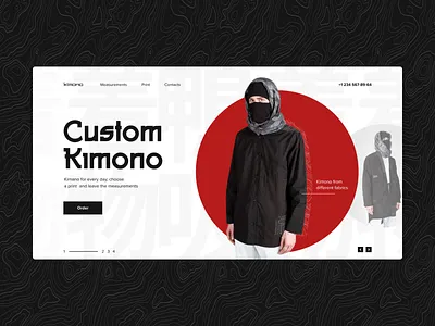 Custom Kimono Concept custom debut design fashion figma first shot kimono ui ui design uidesign web webdesign website