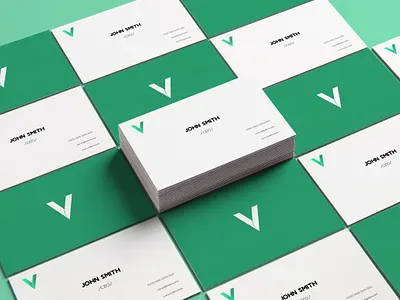 Business Cards for Vision branding businesscard design designer graphicdesign illustrator logo minimal typography vector