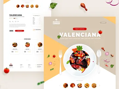 Food Delivery creative food food app food delivery foodie illustration lunch minimal restaurant app typography website