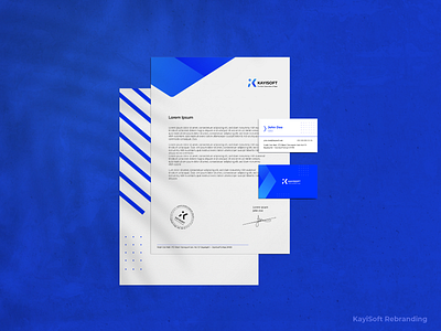 KAYISOFT Stationary brand brand design businesscard card design logo official document stationary design