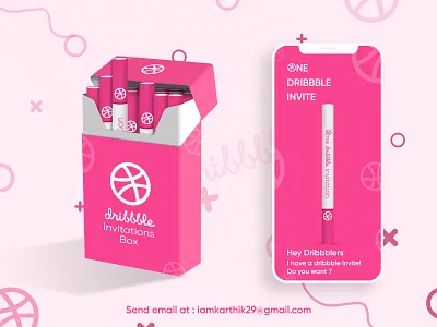 One Dribbble Invitation 2020 2020 trend branding design dribbble dribbble invitations dribbble invite illustration invitation trending ui ux web