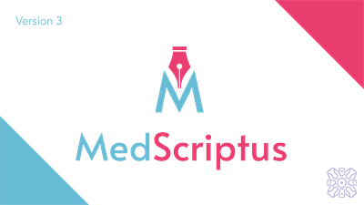 MedScriptus - Medical scribes logo branding branding design design graphic design logo typography vector visual identity