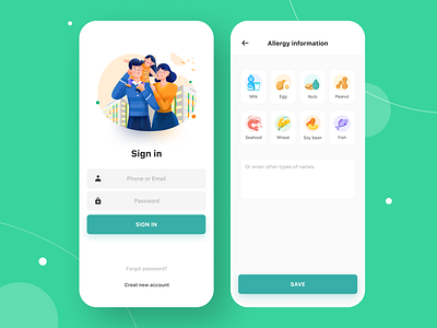 OneVinmec - Medical app app app design healthcare illustration login medicine mobile onevinmec patient pit sign in ui vaccine vingroup