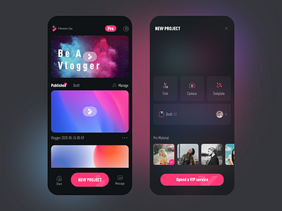 Video clip 100days app app ui app 界面 design icon interface short video ui video app vlog 界面设计 短视频 视频剪辑