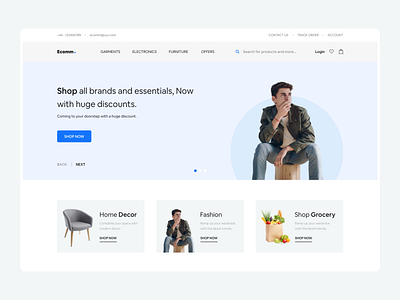 Ecommerce - Online Store UI | 2 Dribbble Invitation brand design branding dribbble invitation dribbble invite ecommerce ecommerce app ecommerce design online shop online shopping online store product design saransh verma ui uidesign uxdesign web design webdesign website website design websites