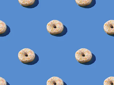 Vanilla donuts pattern blue dessert donut donuts doughnut doughnuts food food and drink hard light minimal photo photography seamless vanilla white