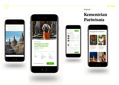 kementrian pariwisata user interface