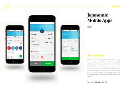 Jojonomic User Interface Mobile user interface