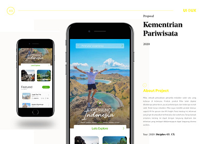 kementrian pariwisata user interface