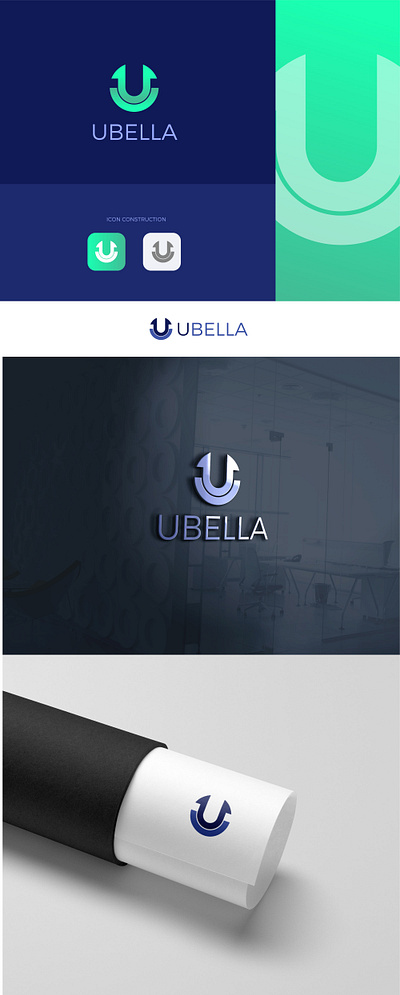 UBELLA Logo branding creative design graphic design icon lettering logo logo design vector