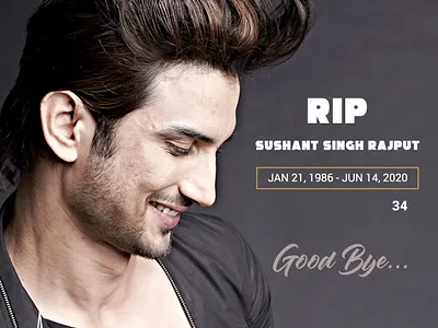 Sushant Singh Rajput- RIP bollywood celebrity restinpeace rip sadnews superstar
