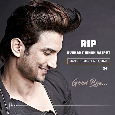 Sushant Singh Rajput- RIP bollywood celebrity restinpeace rip sadnews superstar