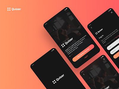 Sign up page for Education App #DailyUi black branding concept design education ios ios app ios app design logo mobile app orange typography ui ux web