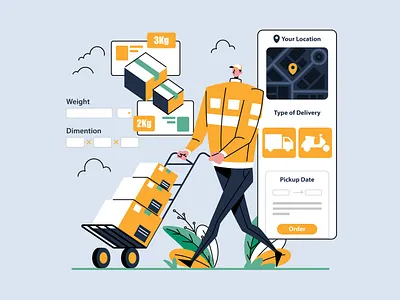 Delivery Worker android application box delivery delivery app package