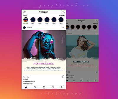 Fashionable Instagram Story Design ad agency ad campaign ad design adobe branding design dribble dribble shot fashion ad fashion design instagram instagram stories marketing campaign mockup people socialmedia