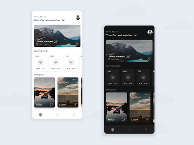 Weather Forecast Shot app design illustration typography ui ux