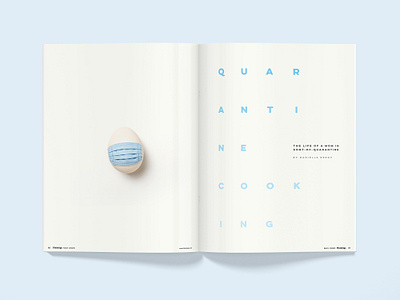 Quarantine opening spread. Fleishigs Issue 17. Danielle Renov branding covid 19 covid19 design design agency designs illustration art layout logo mark logotype design magazine cover design magazine layout mannsalesco marketing page layout typography virus